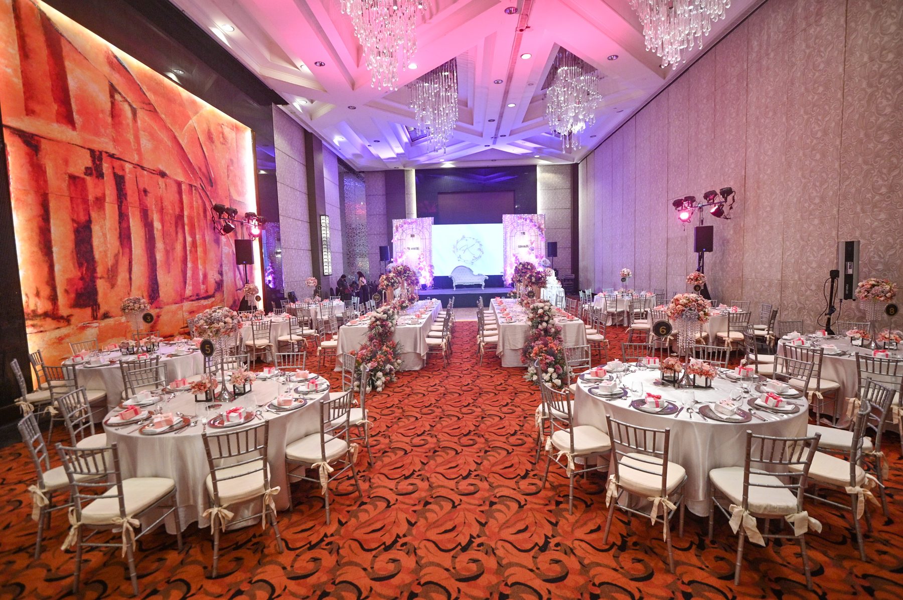 Debut venue setup