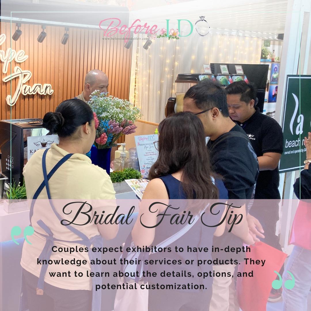 Couples Expect Exhibitors to Have In-Depth Knowledge